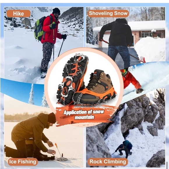 NWT Crampons Ice Snow Grips Snow Spikes - Picture 7 of 7